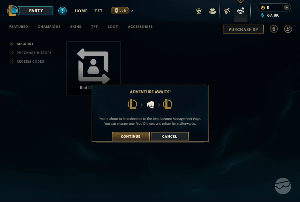 how to change name in lol