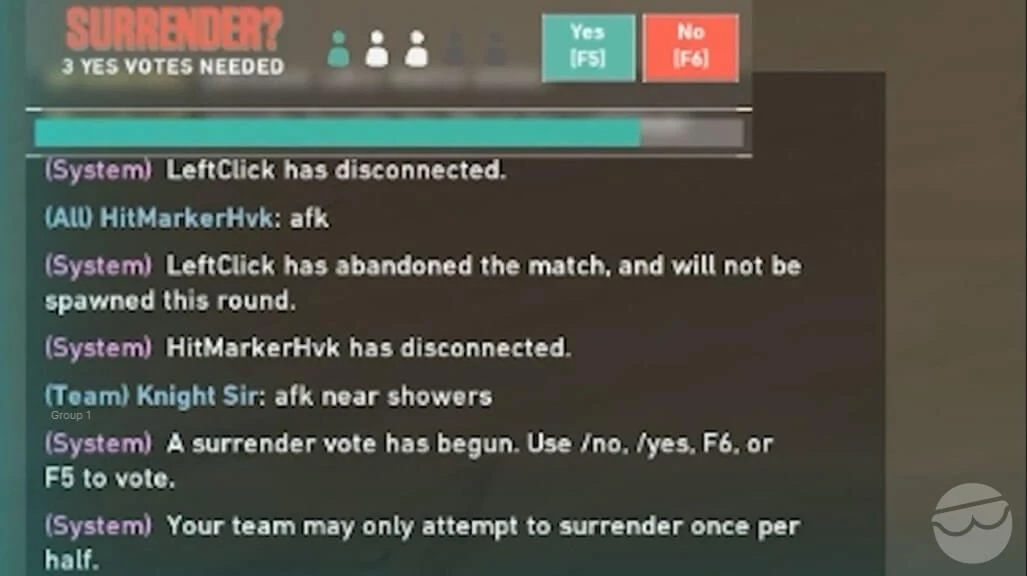 surrender interface in valorant