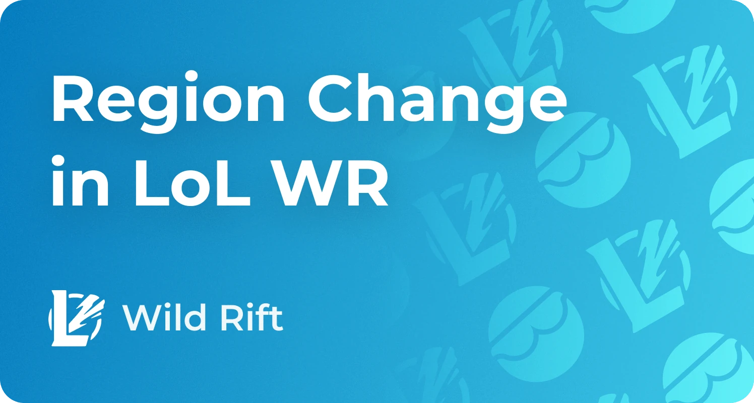 how to change region in wild rift
