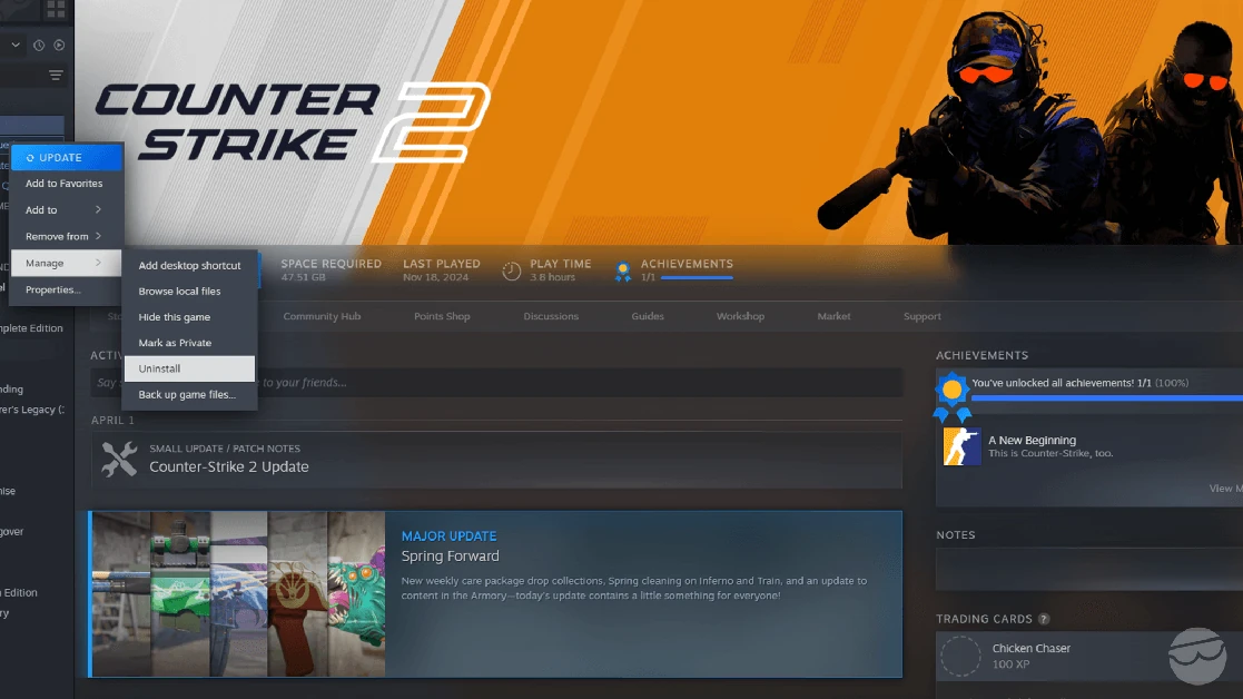 Reinstall Counter-Strike 2