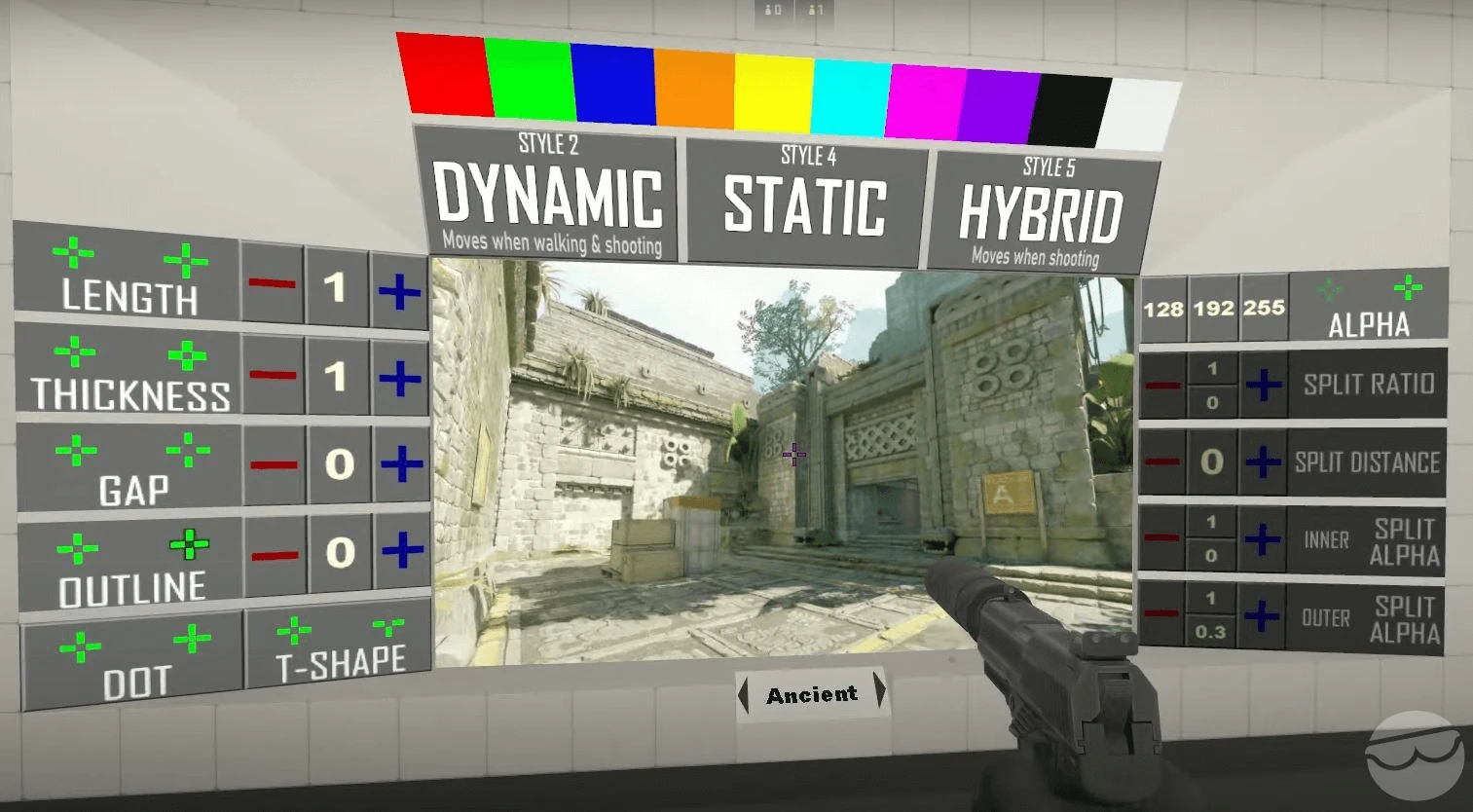 cs2 crosshair community map