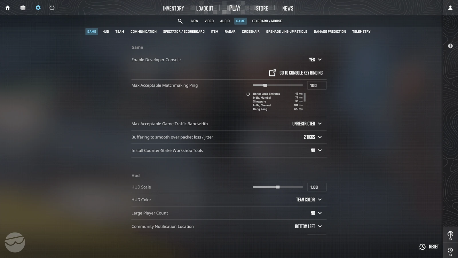 open console in cs2