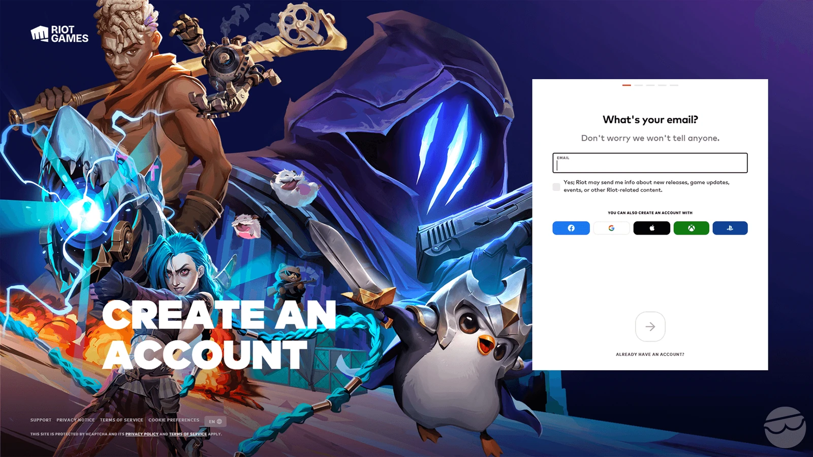 riot games account in lol