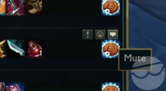 mute button is LoL Scoreboard