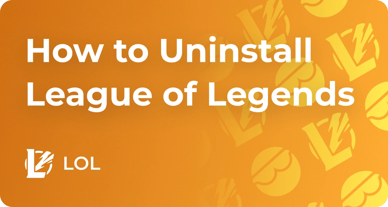 how to uninstall lol