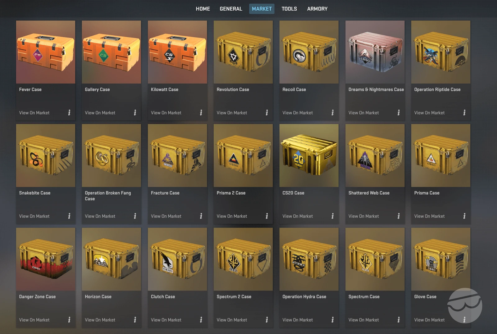 buy cs2 cases on market