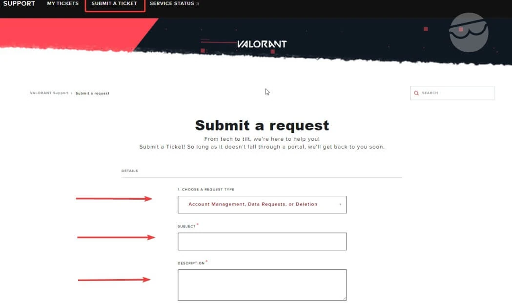 valorant riot support contact form