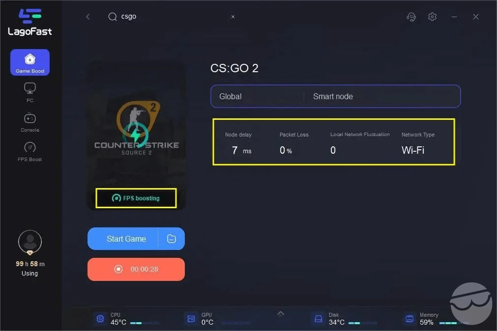 how improve connection in cs2