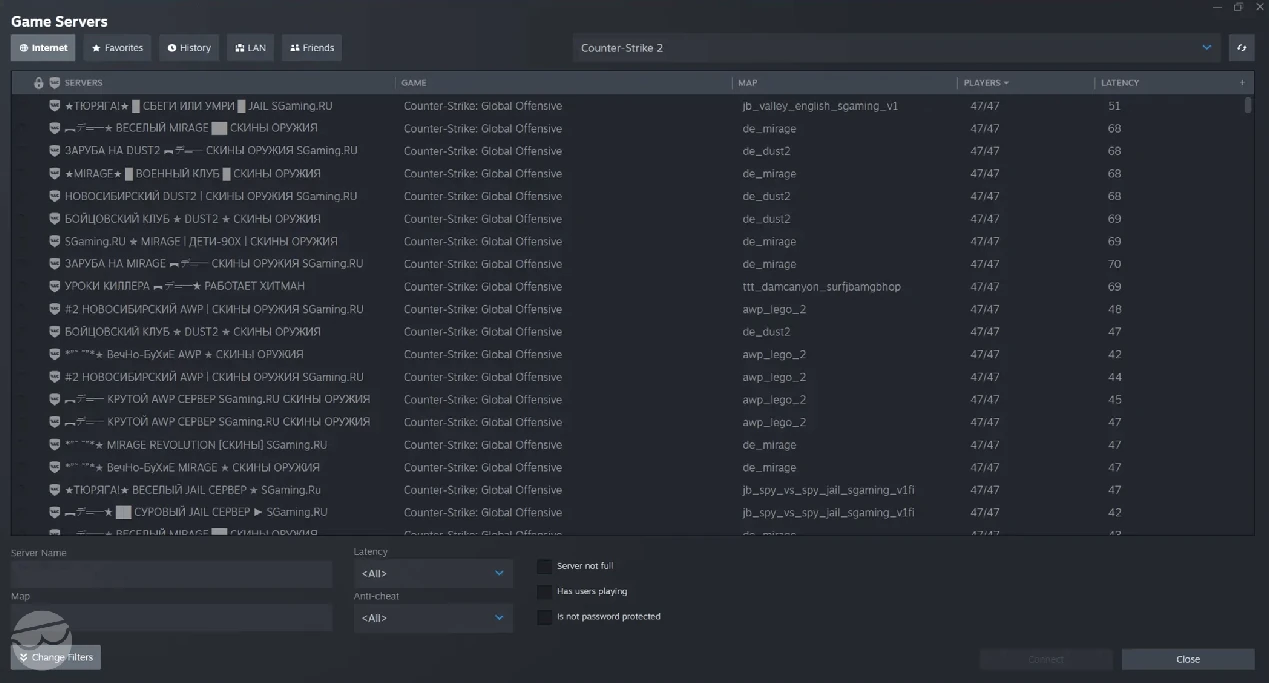 cs2 servers for 1v1