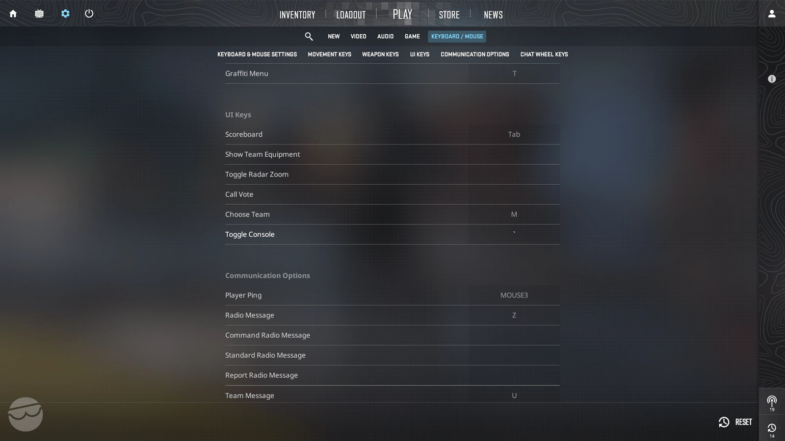 change console key cs2