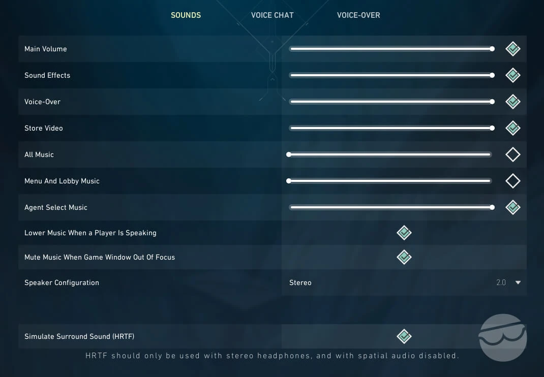 best valorant audio settings