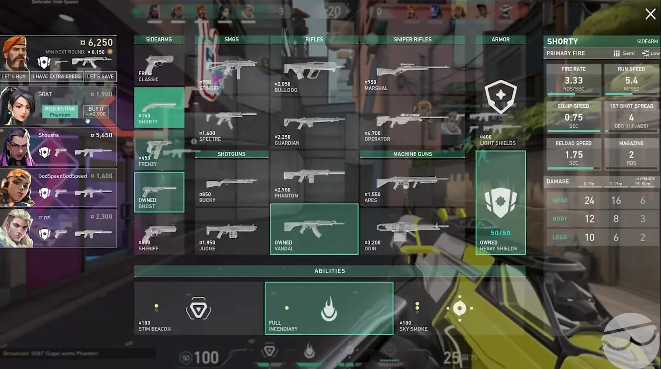 valorant credits