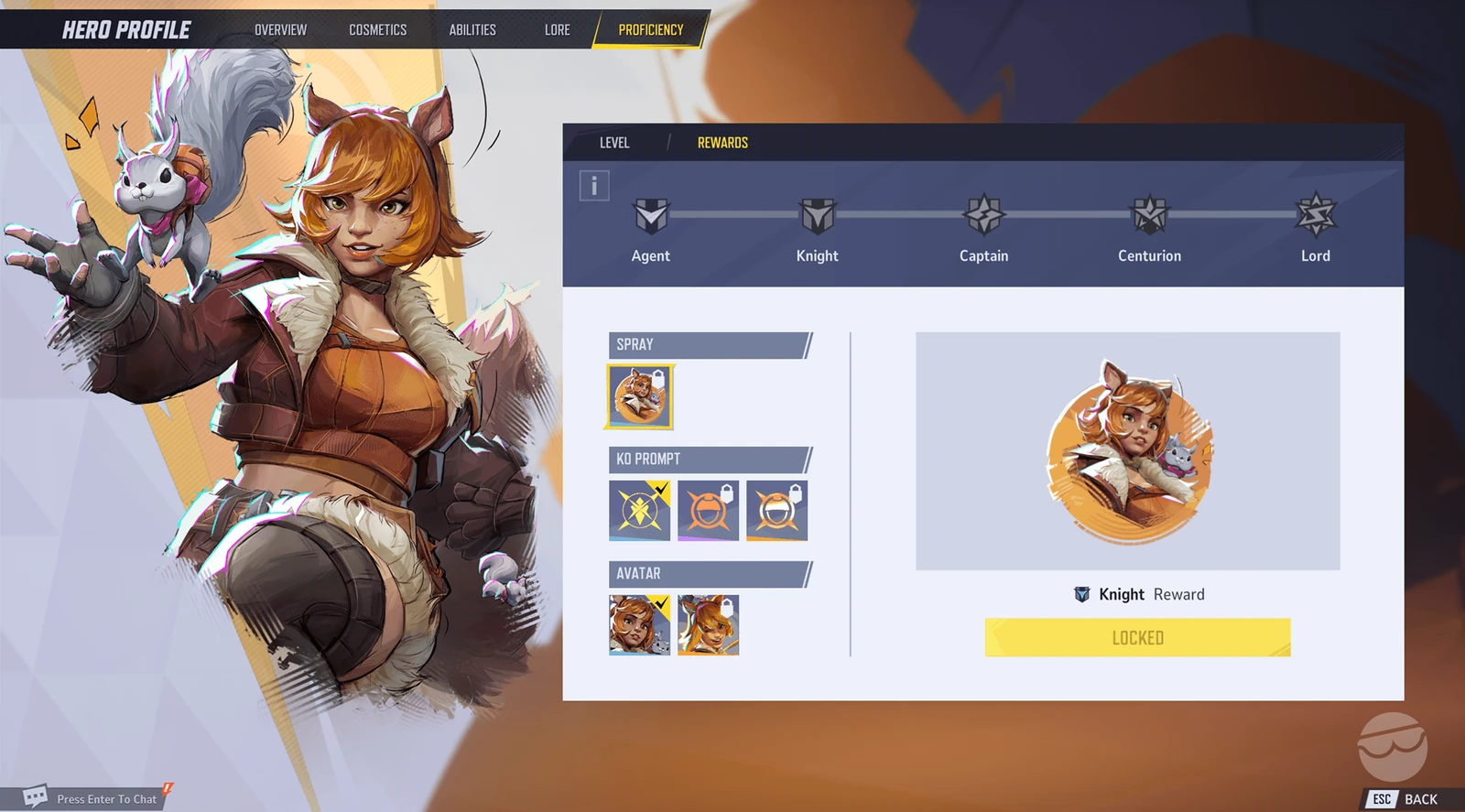 squirrel girl proficiency rewards marvel rivals