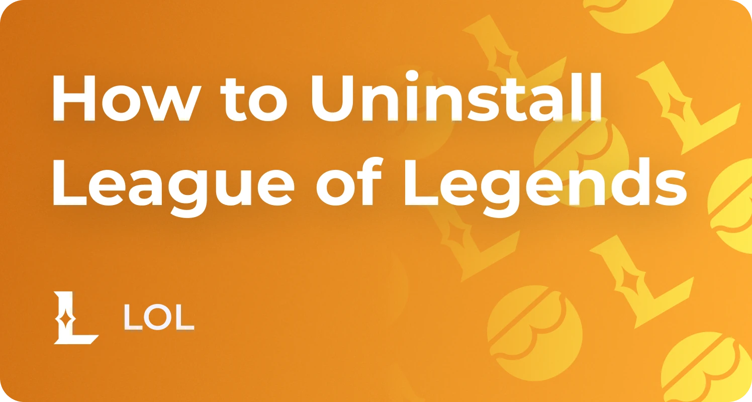 how to uninstall lol