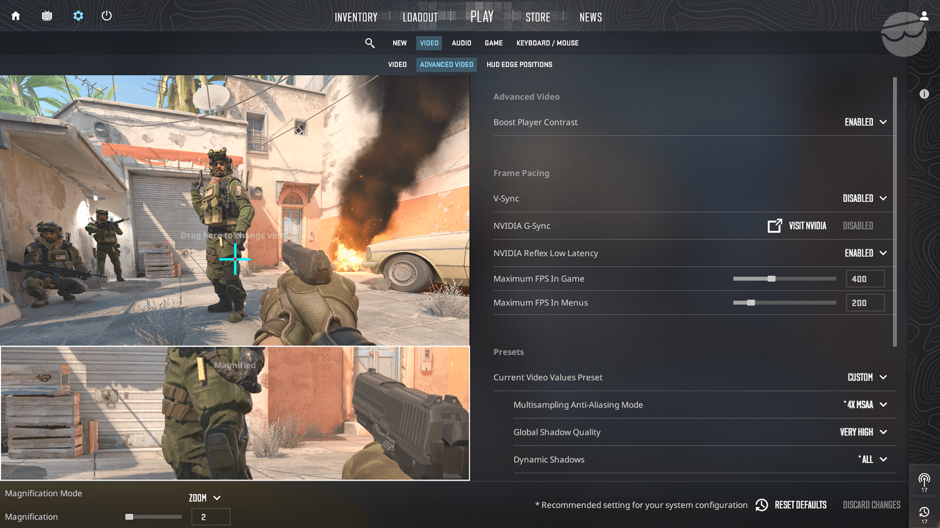 graphic settings cs2