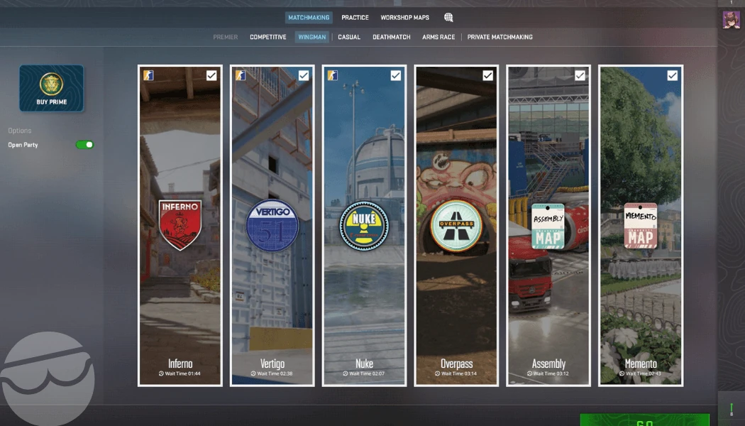 wingman maps cs2
